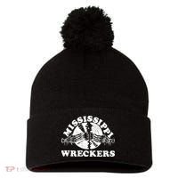 Mississippi Wreckers Pom Pom 12in Knit Beanie thumb 0