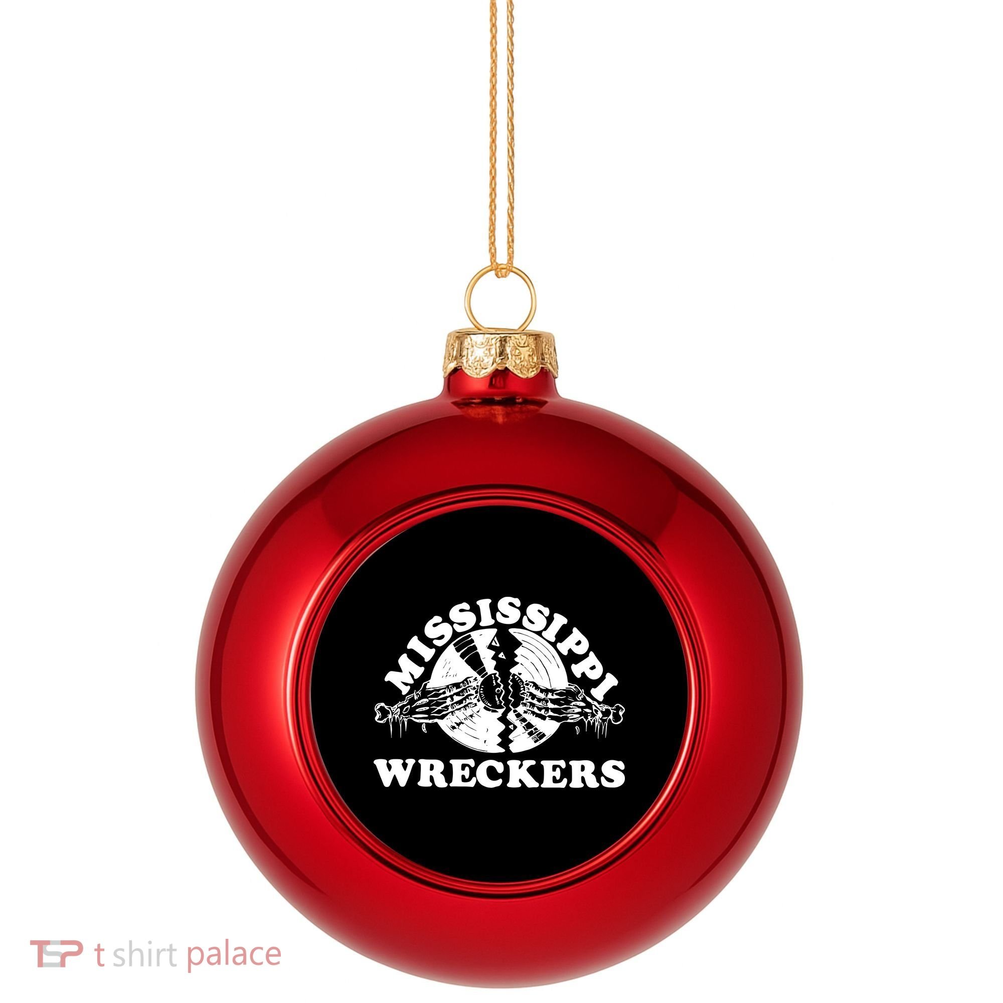 Mississippi Wreckers Plastic Christmas Ball Ornament