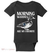 Morning Woody My Favorite Duck Hunting Funny Hunter Baby Bodysuit thumb 0