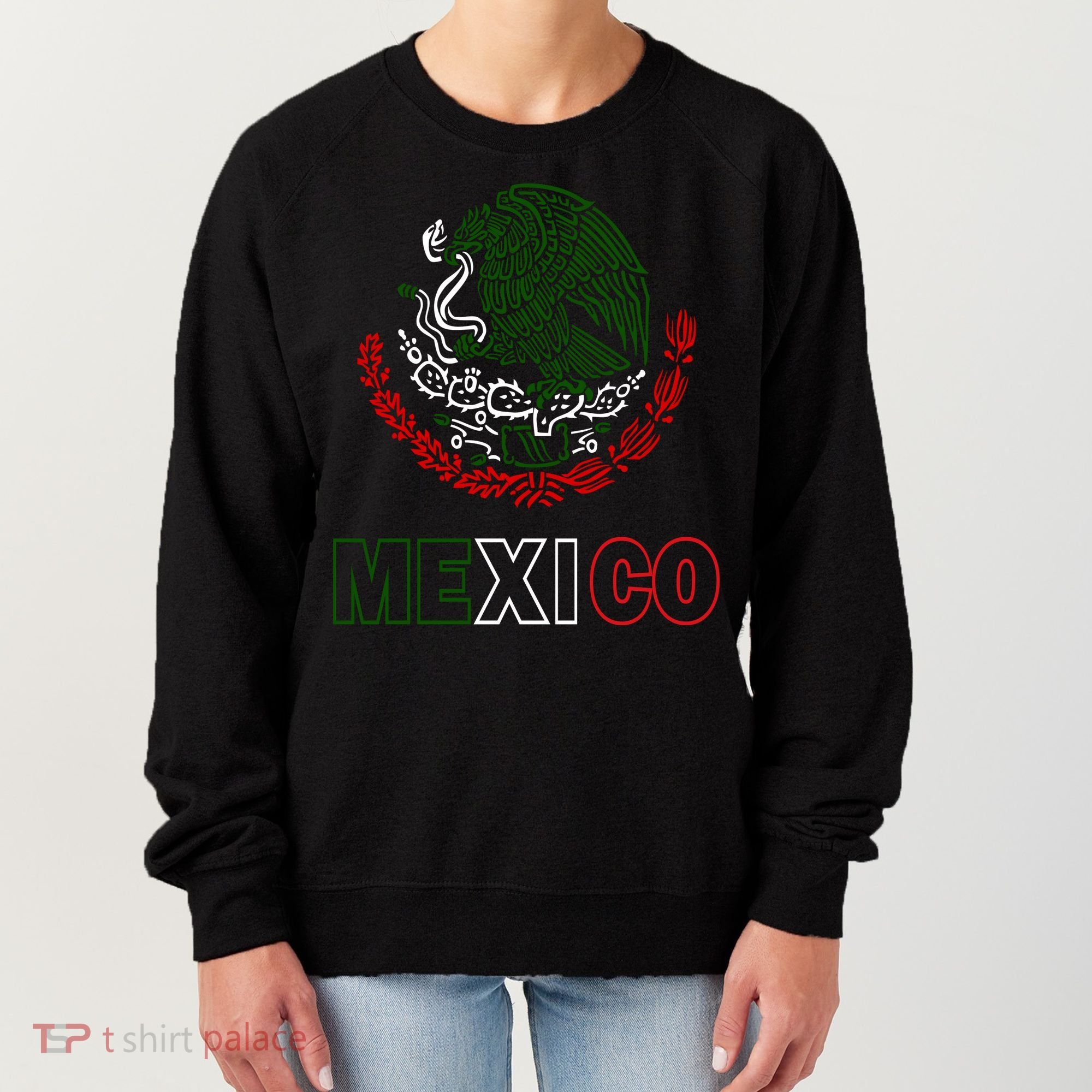 Mexico With Mexican Eagle From Flag Women's Sweatshirt