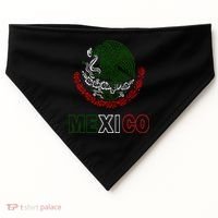 Mexico With Mexican Eagle From Flag USA-Made Doggie Bandana thumb 0