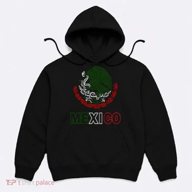 Mexico With Mexican Eagle From Flag Hoodie