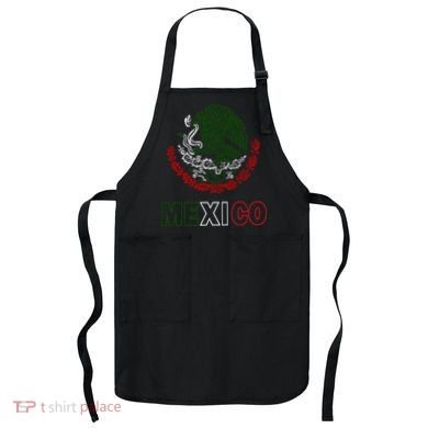 Mexico With Mexican Eagle From Flag Apron