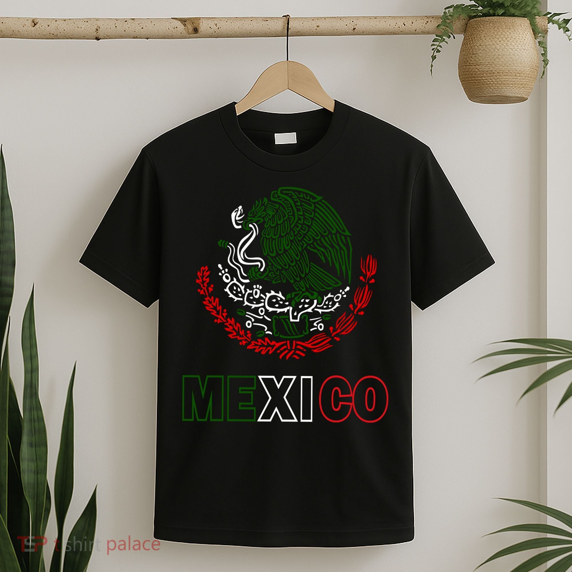 Mexico With Mexican Eagle From Flag T-Shirt