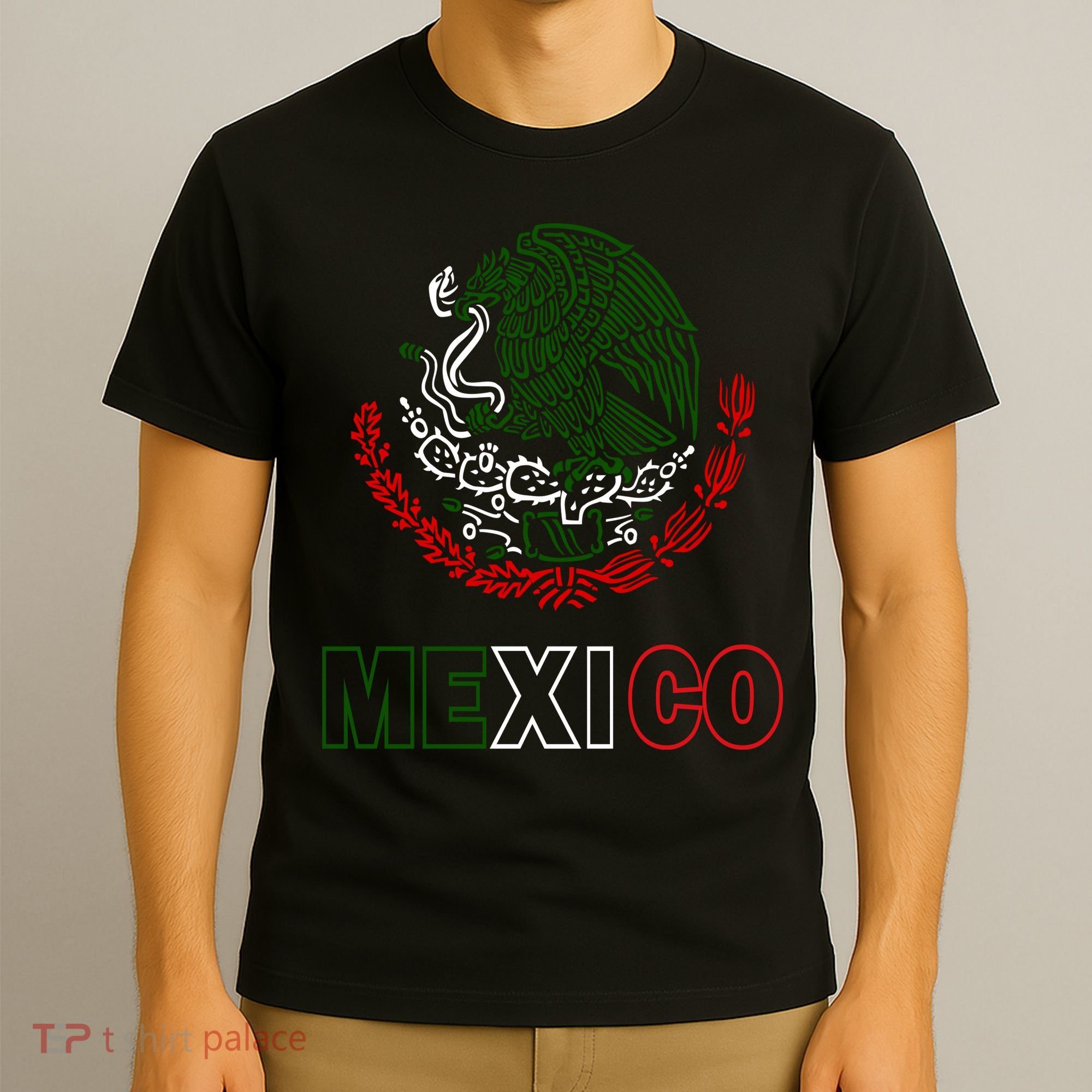 Mexico With Mexican Eagle From Flag T-Shirt