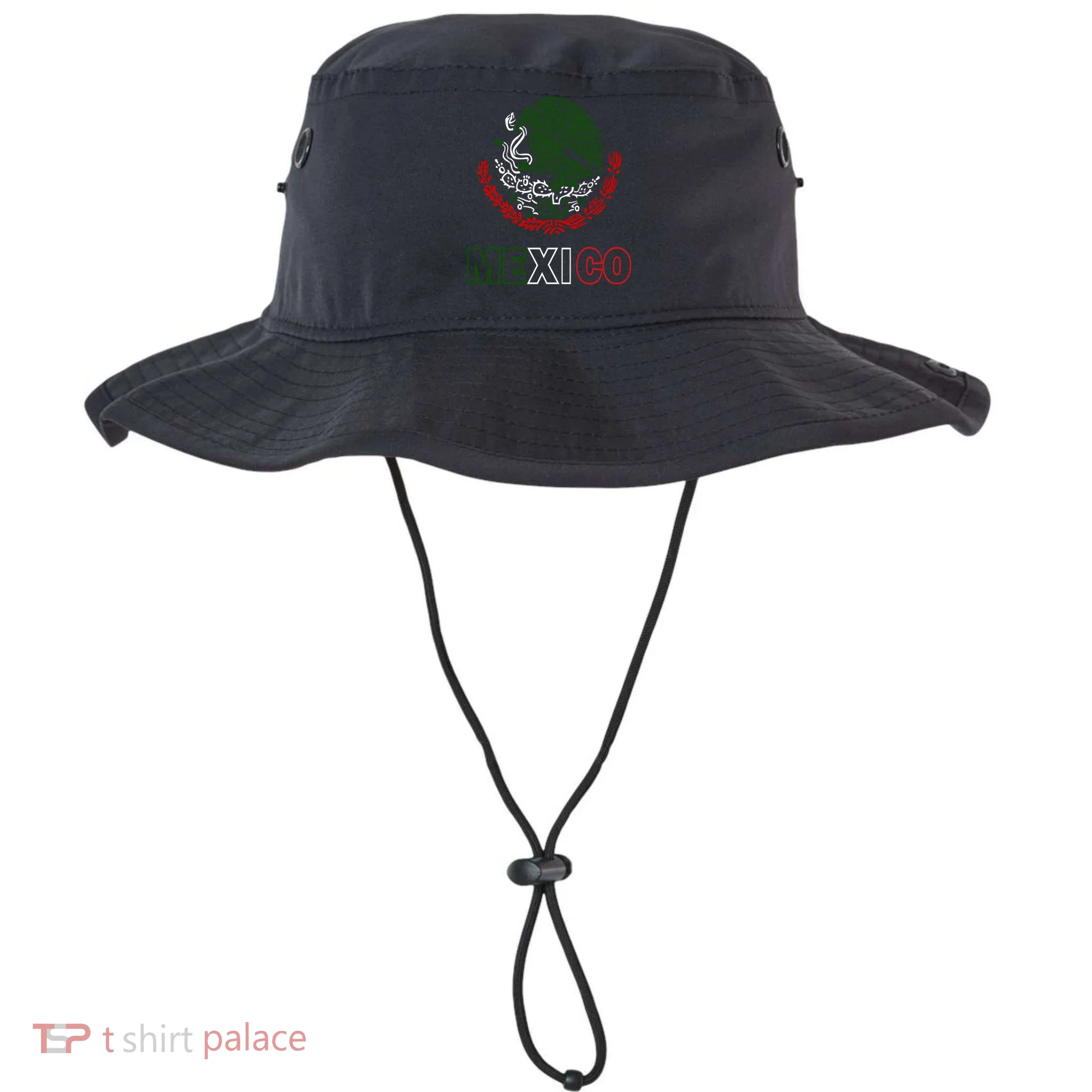 Mexico With Mexican Eagle From Flag Bucket Hat