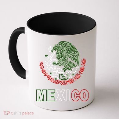 Mexico With Mexican Eagle From Flag Coffee Mug