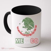 Mexico With Mexican Eagle From Flag Coffee Mug thumb 0