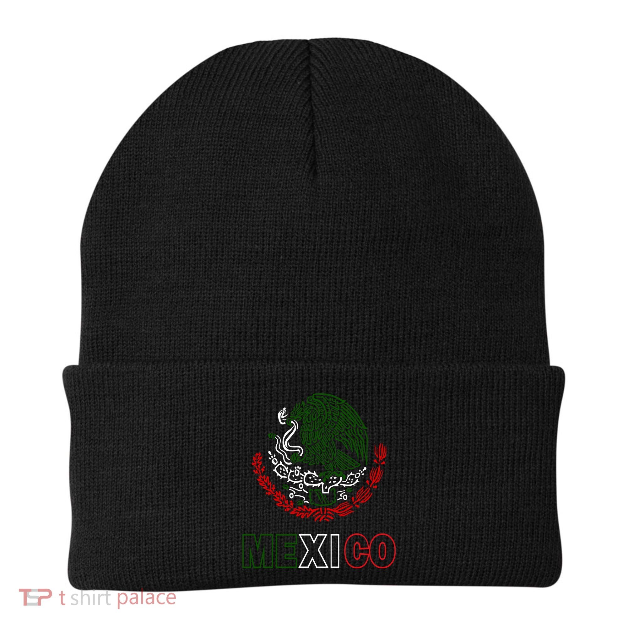 Mexico With Mexican Eagle From Flag Beanie