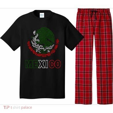 Mexico With Mexican Eagle From Flag Pajama Set