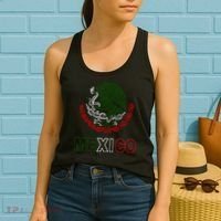 Mexico With Mexican Eagle From Flag Women's Tank Top thumb 2