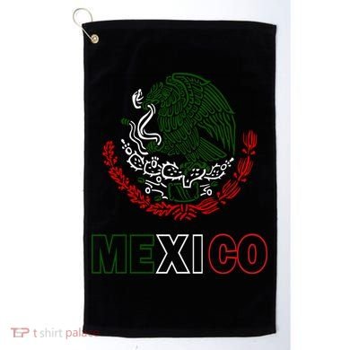 Mexico With Mexican Eagle From Flag Golf Towel