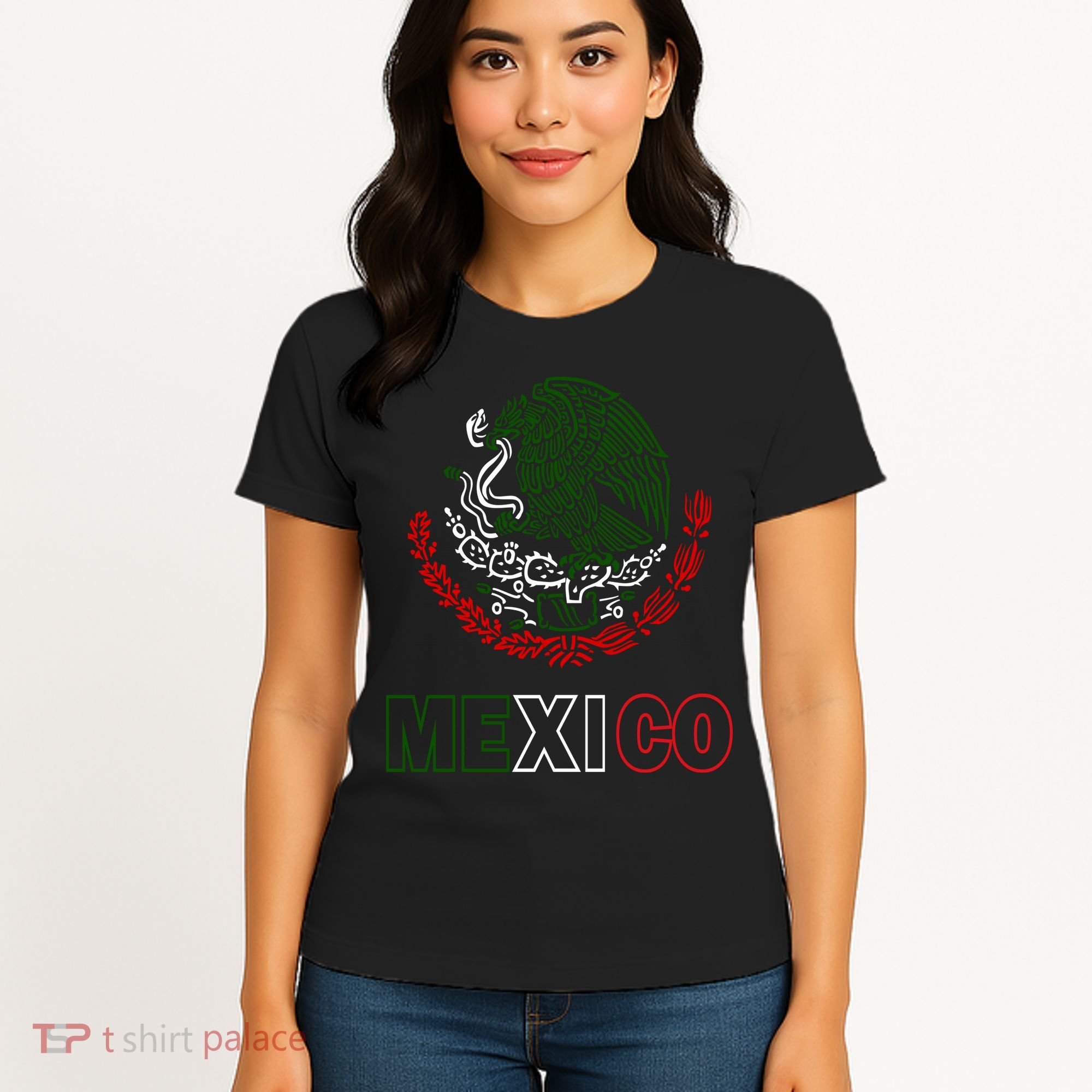 Mexico With Mexican Eagle From Flag Women's T-Shirt