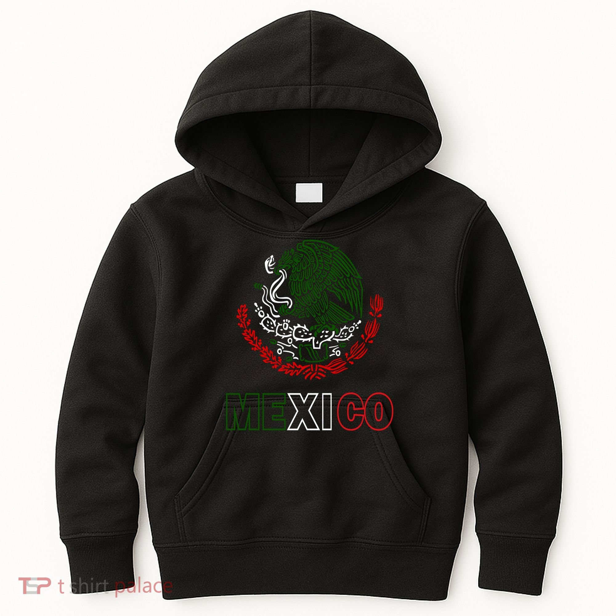 Mexico With Mexican Eagle From Flag Kids Hoodie