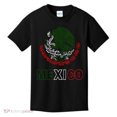 Mexico With Mexican Eagle From Flag Kids T-Shirt
