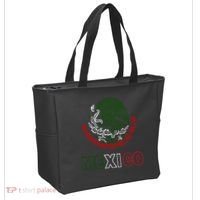 Mexico With Mexican Eagle From Flag Tote Bag thumb 2