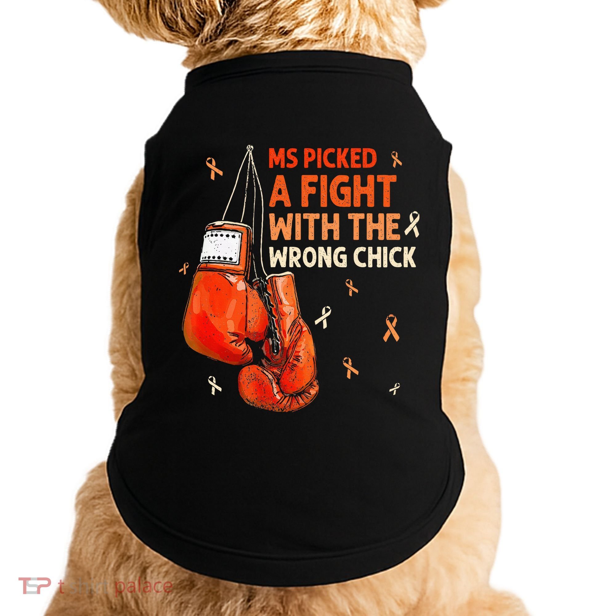 Ms Warrior Ms Picked A Fight Multiple Sclerosis Awareness Doggie Tank