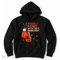 Ms Warrior Ms Picked A Fight Multiple Sclerosis Awareness Hoodie thumb 0