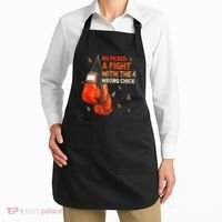 Ms Warrior Ms Picked A Fight Multiple Sclerosis Awareness Apron thumb 2