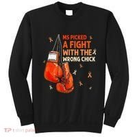 Ms Warrior Ms Picked A Fight Multiple Sclerosis Awareness Sweatshirt thumb 0