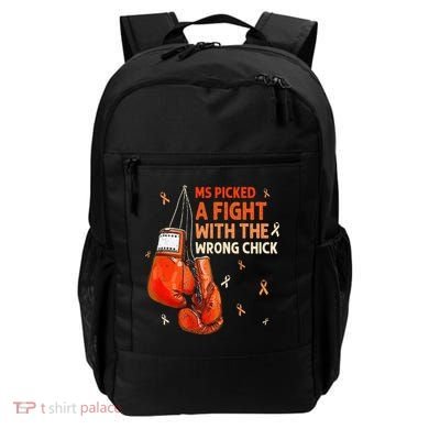 Ms Warrior Ms Picked A Fight Multiple Sclerosis Awareness Backpack