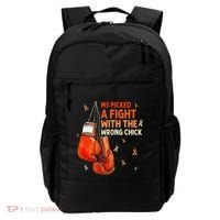 Ms Warrior Ms Picked A Fight Multiple Sclerosis Awareness Backpack thumb 0