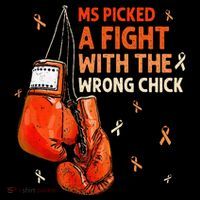 Ms Warrior Ms Picked A Fight Multiple Sclerosis Awareness Coaster thumb 2