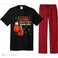 Ms Warrior Ms Picked A Fight Multiple Sclerosis Awareness Pajama Set thumb 0