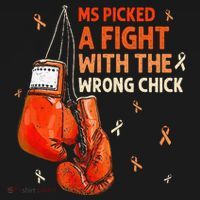 Ms Warrior Ms Picked A Fight Multiple Sclerosis Awareness Polo thumb 3
