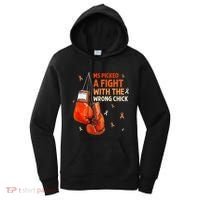 Ms Warrior Ms Picked A Fight Multiple Sclerosis Awareness Women's Hoodie thumb 0