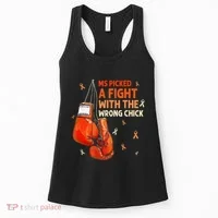 Ms Warrior Ms Picked A Fight Multiple Sclerosis Awareness Women's Tank Top thumb 0