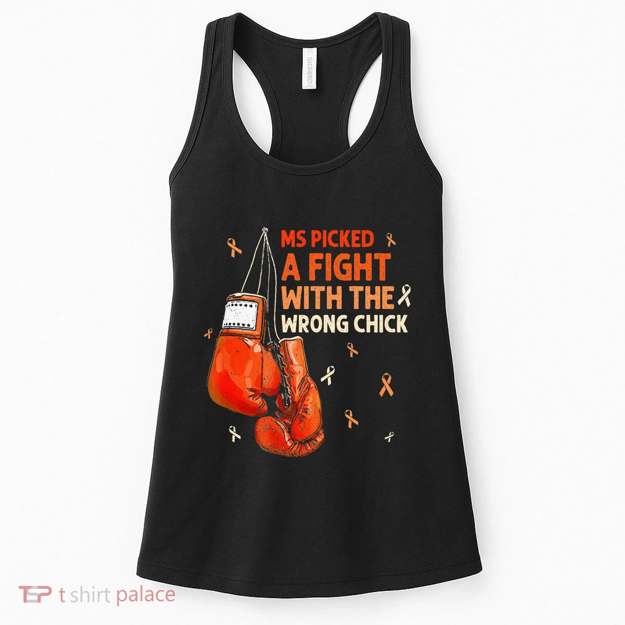 Ms Warrior Ms Picked A Fight Multiple Sclerosis Awareness Women's Tank Top
