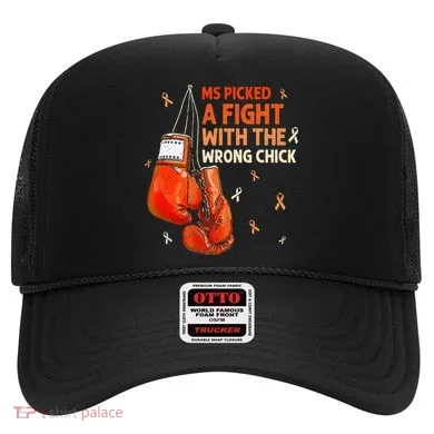 Ms Warrior Ms Picked A Fight Multiple Sclerosis Awareness Hat