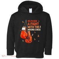 Ms Warrior Ms Picked A Fight Multiple Sclerosis Awareness Toddler Hoodie thumb 0
