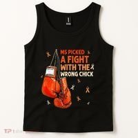 Ms Warrior Ms Picked A Fight Multiple Sclerosis Awareness Tank Top thumb 2
