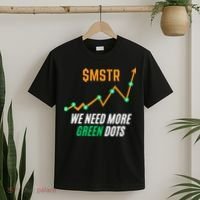 $Mstr We Need More Green Dots Microstrategy Bitcoin T-Shirt thumb 2