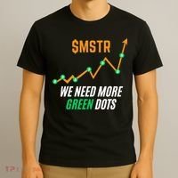 $Mstr We Need More Green Dots Microstrategy Bitcoin T-Shirt thumb 3