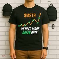 $Mstr We Need More Green Dots Microstrategy Bitcoin T-Shirt thumb 6