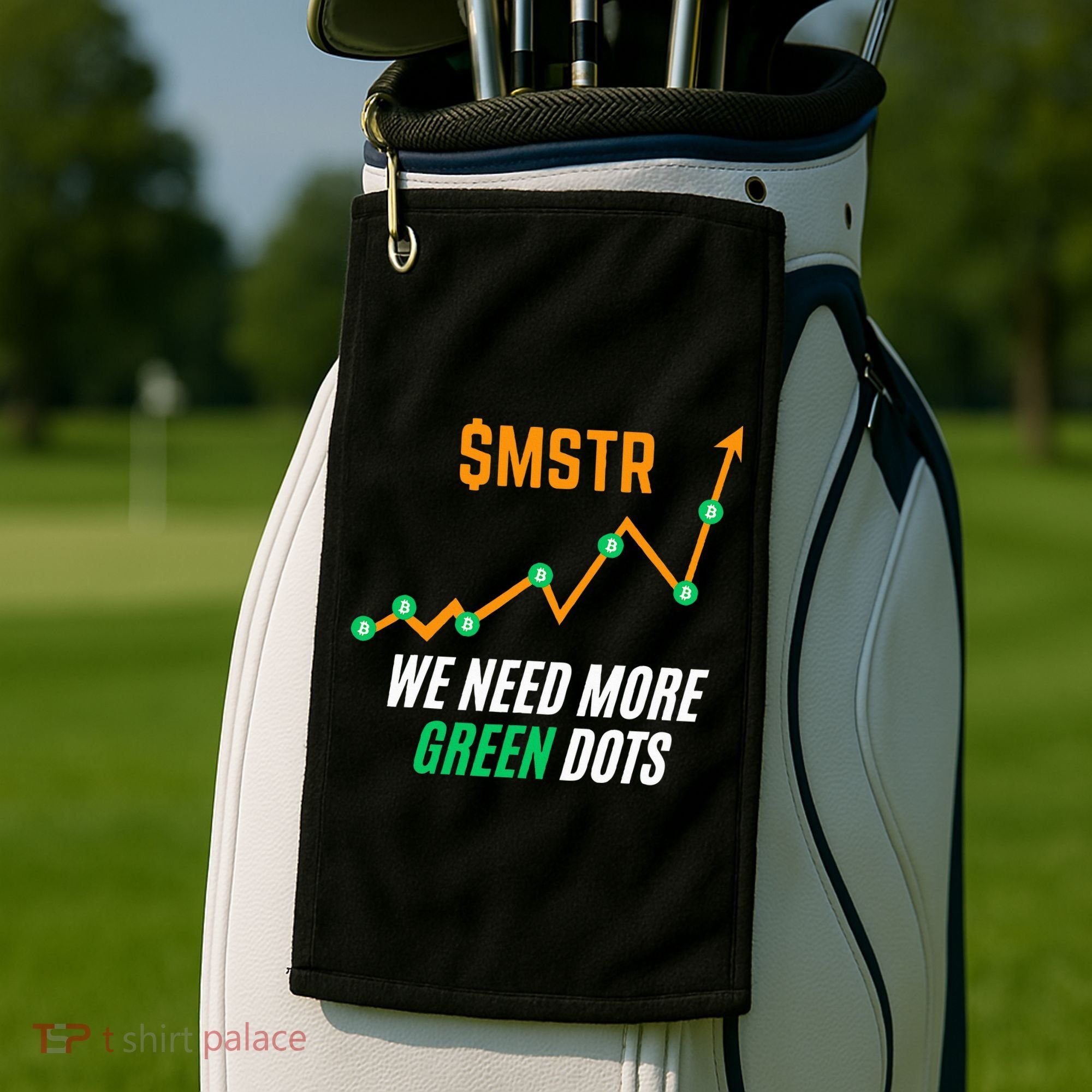 $Mstr We Need More Green Dots Microstrategy Bitcoin Golf Towel