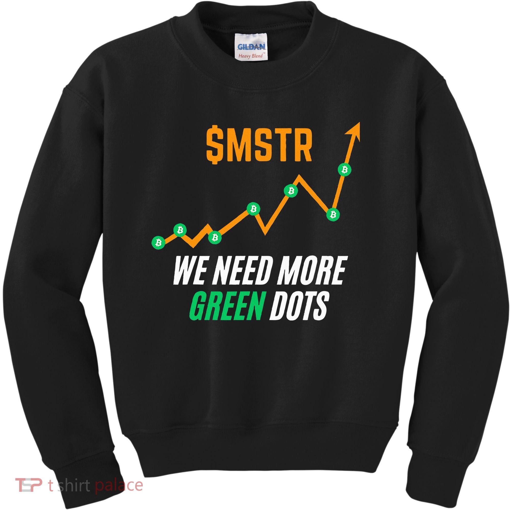 $Mstr We Need More Green Dots Microstrategy Bitcoin Kids Sweatshirt