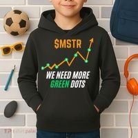 $Mstr We Need More Green Dots Microstrategy Bitcoin Kids Hoodie thumb 2