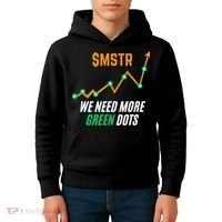 $Mstr We Need More Green Dots Microstrategy Bitcoin Kids Hoodie thumb 4