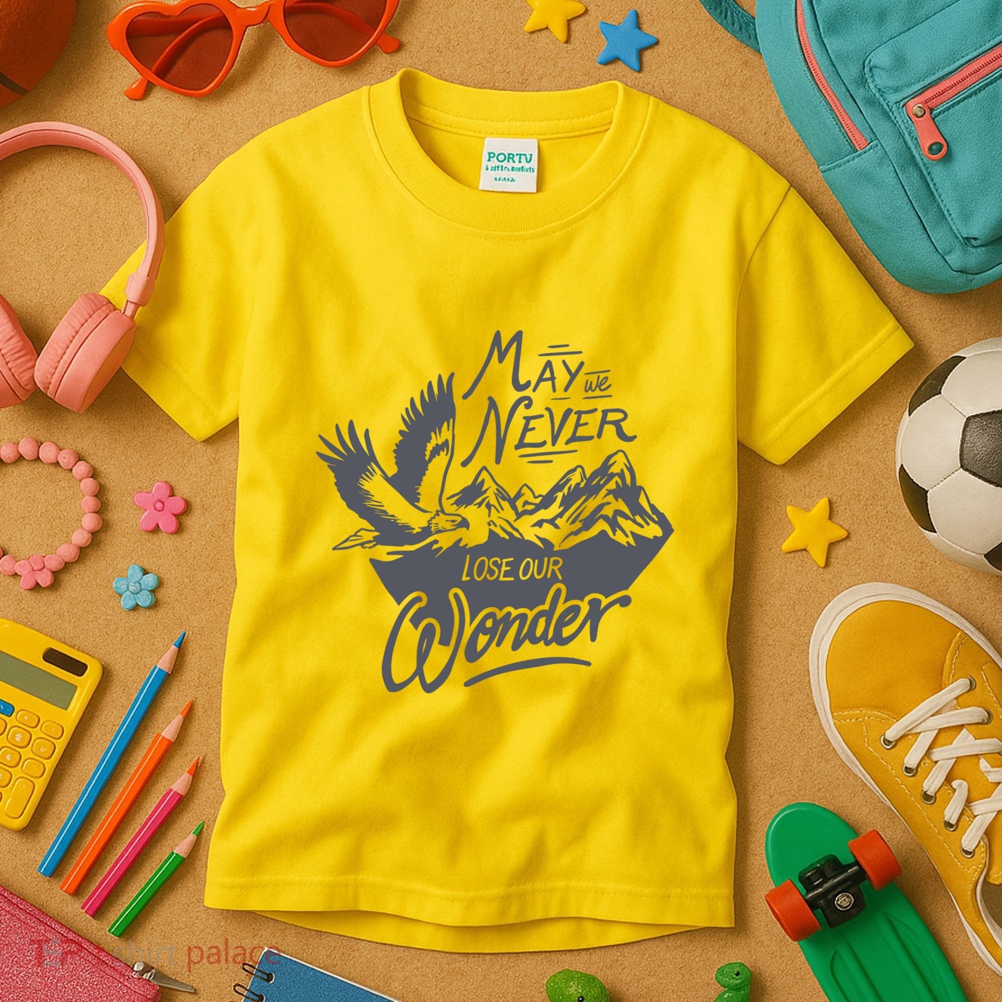 May We Never Lose Our Wonder Nature Kids T-Shirt