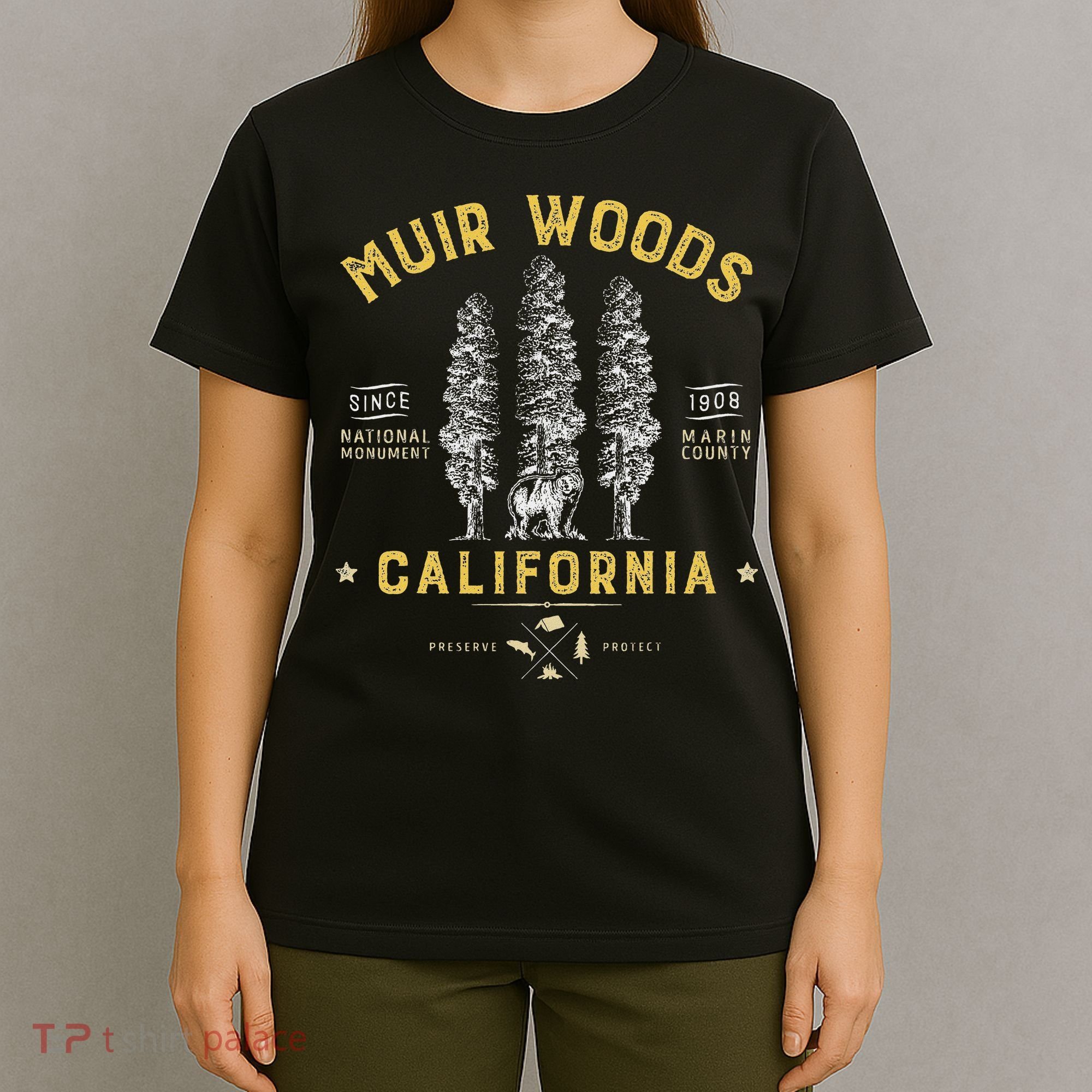 Muir Woods National Monument California Redwood Park T-Shirt