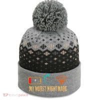 My Worst Nightmare Funny Gifts For Gamers The Baniff Cuffed Pom Beanie thumb 0