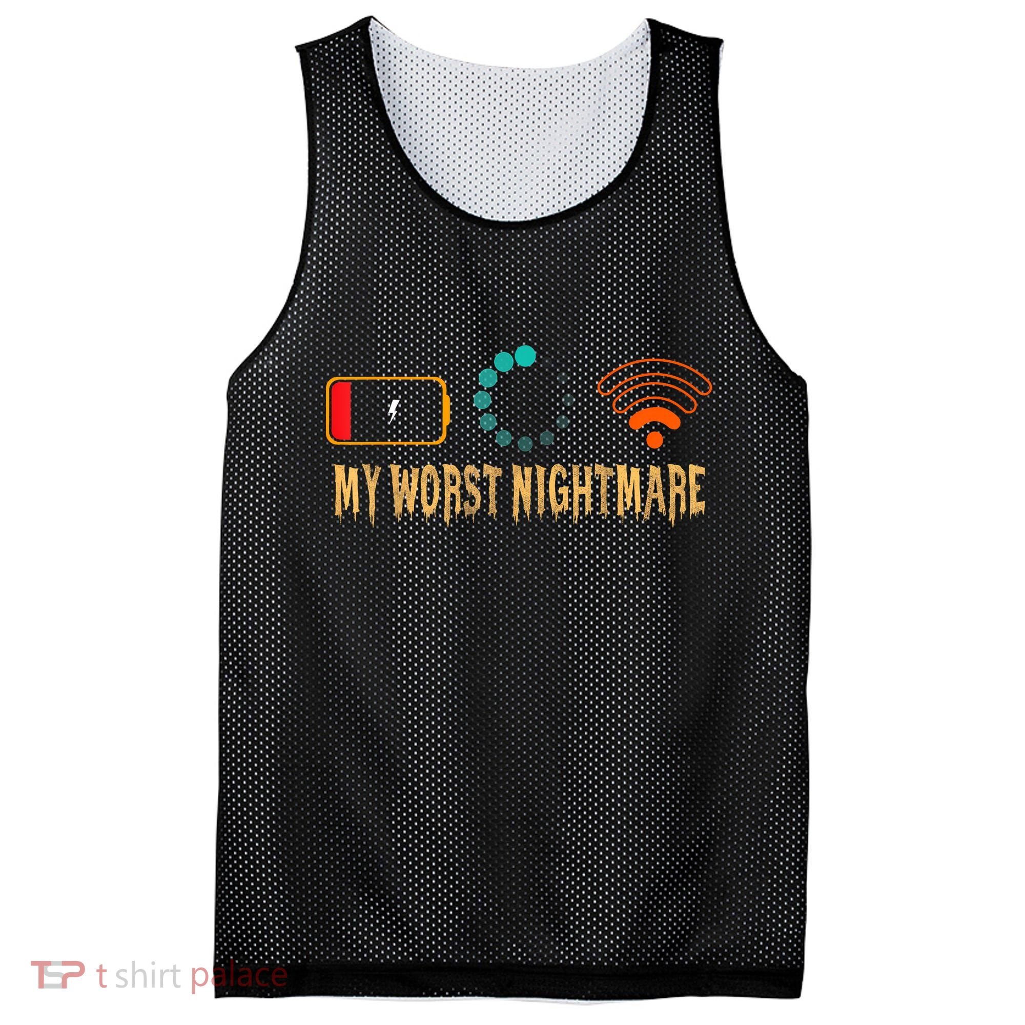 My Worst Nightmare Funny Gifts For Gamers Mesh Reversible Basketball Jersey Tank