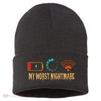 My Worst Nightmare Funny Gifts For Gamers Sustainable Knit Beanie thumb 0