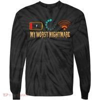 My Worst Nightmare Funny Gifts For Gamers Tie-Dye Long Sleeve Shirt thumb 0