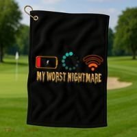 My Worst Nightmare Funny Gifts For Gamers Golf Towel thumb 1