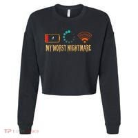 My Worst Nightmare Funny Gifts For Gamers Cropped Pullover Crew thumb 0